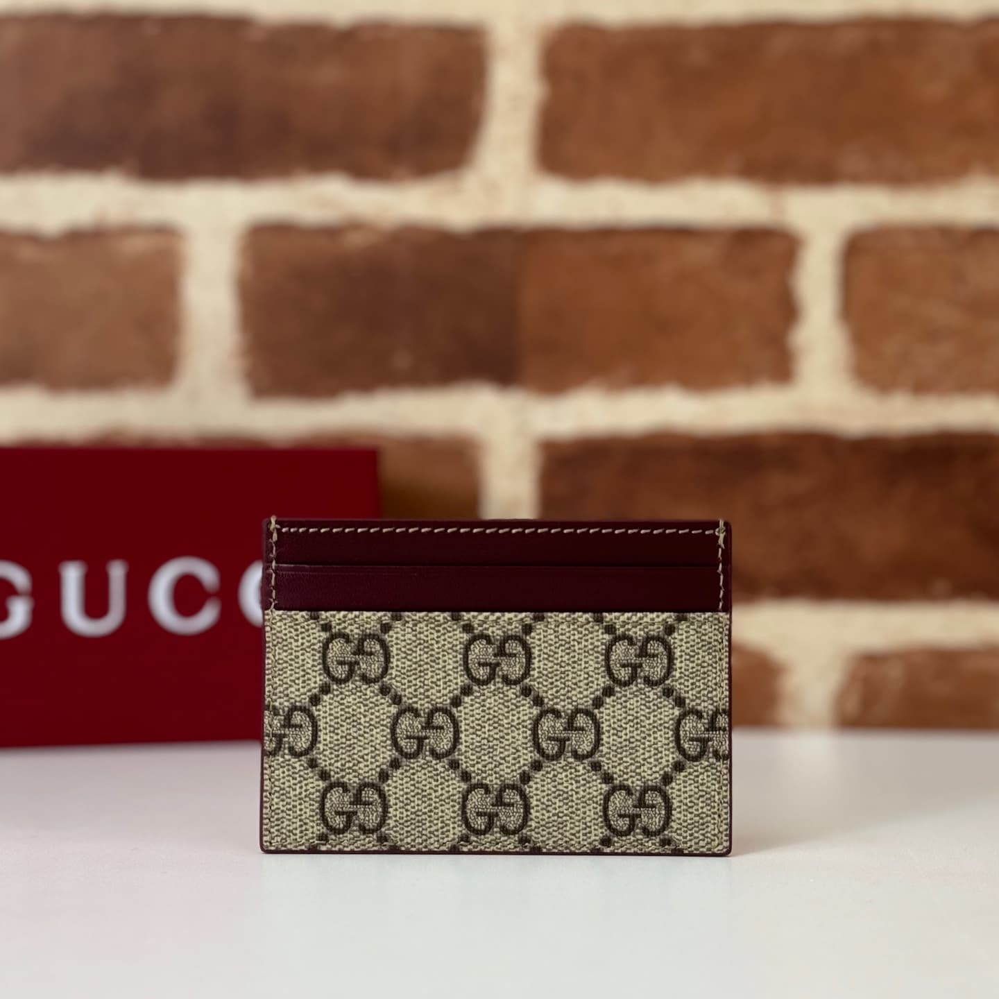Gucci Bi-color GG card case with owl detail  818769 High