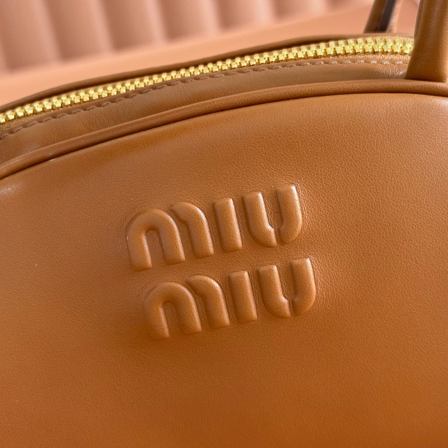 Miu Miu Brown Beau Leather Bag 5BB192 High