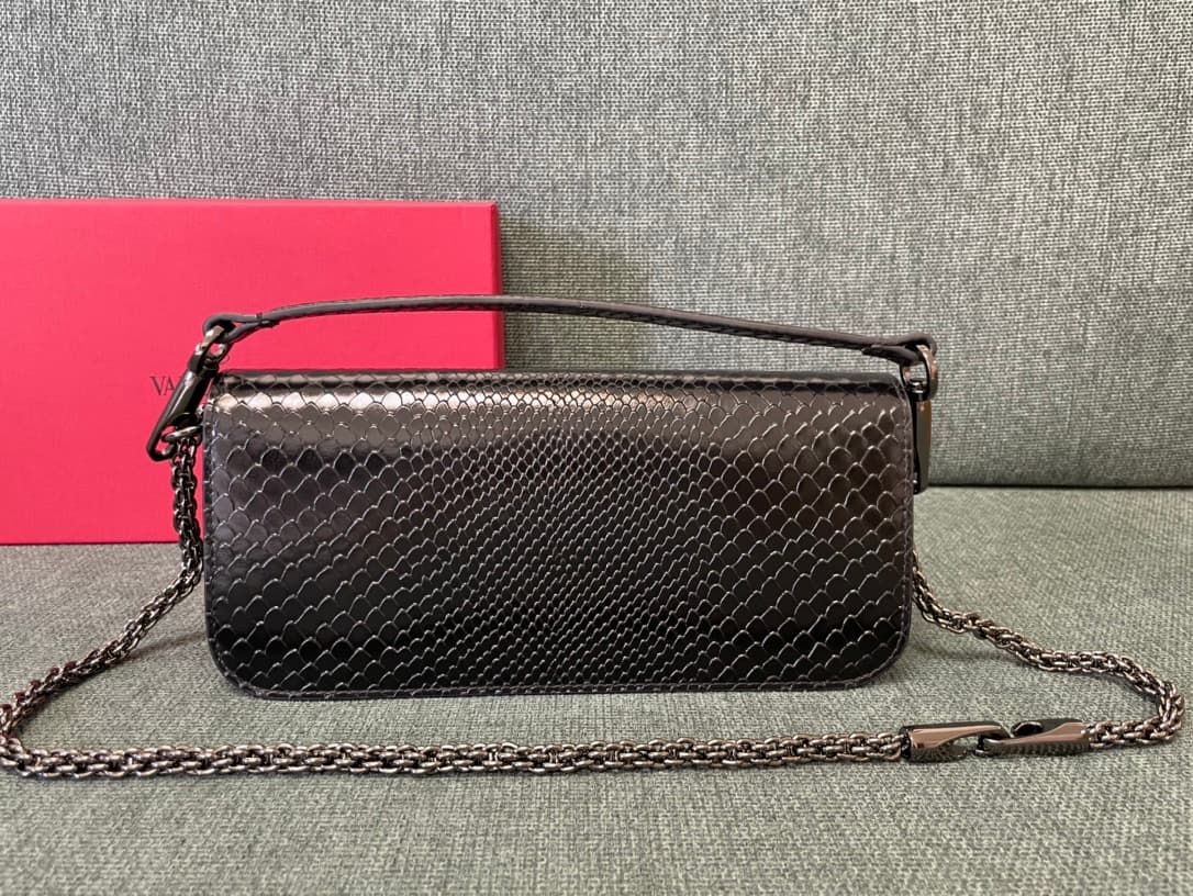 Valentino Garavani MINILOC small shoulder bag 1133S Calfskin Black High