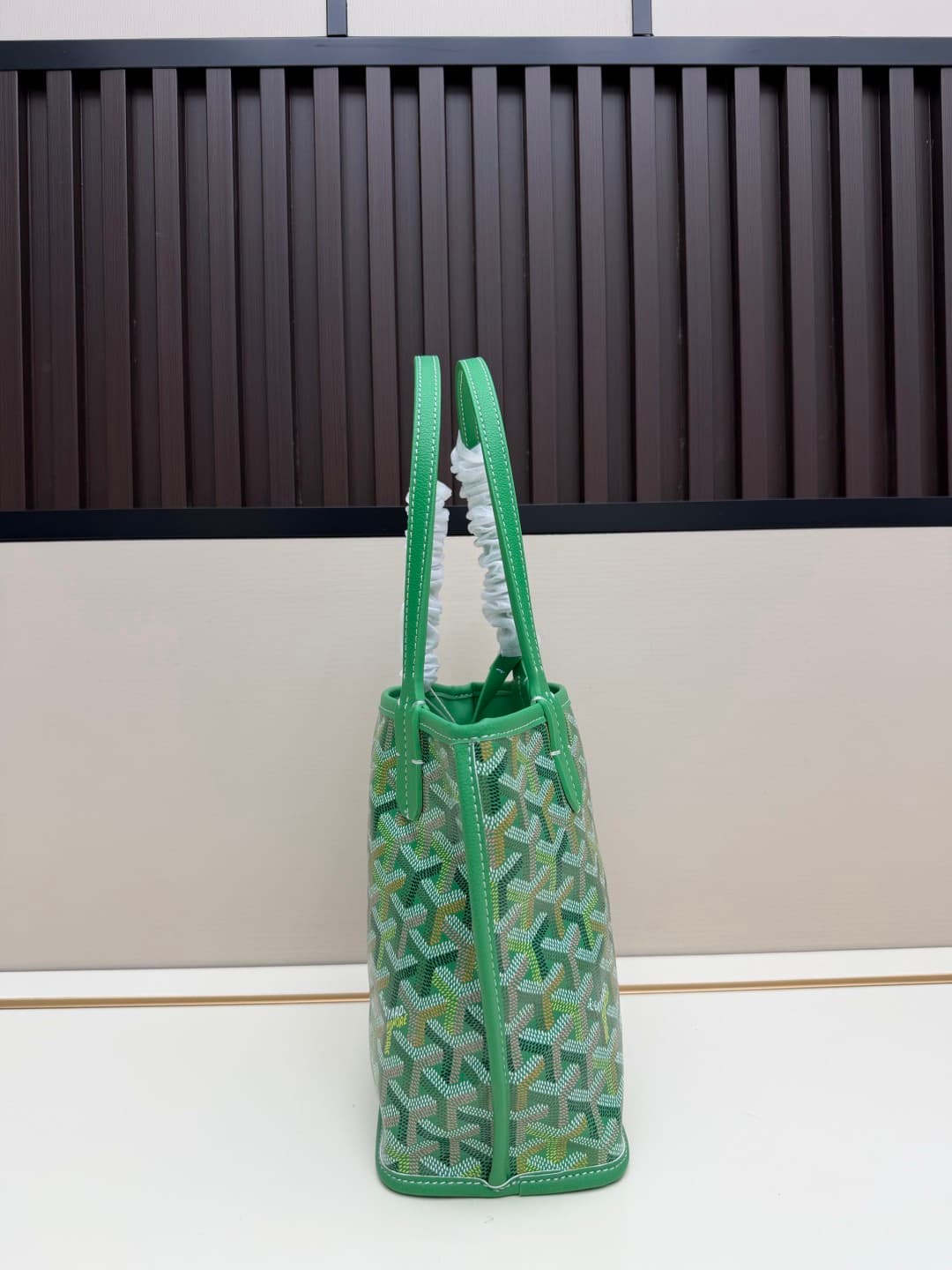 Goyard Anjou Mini Bag in green Goyardine canvas Mid