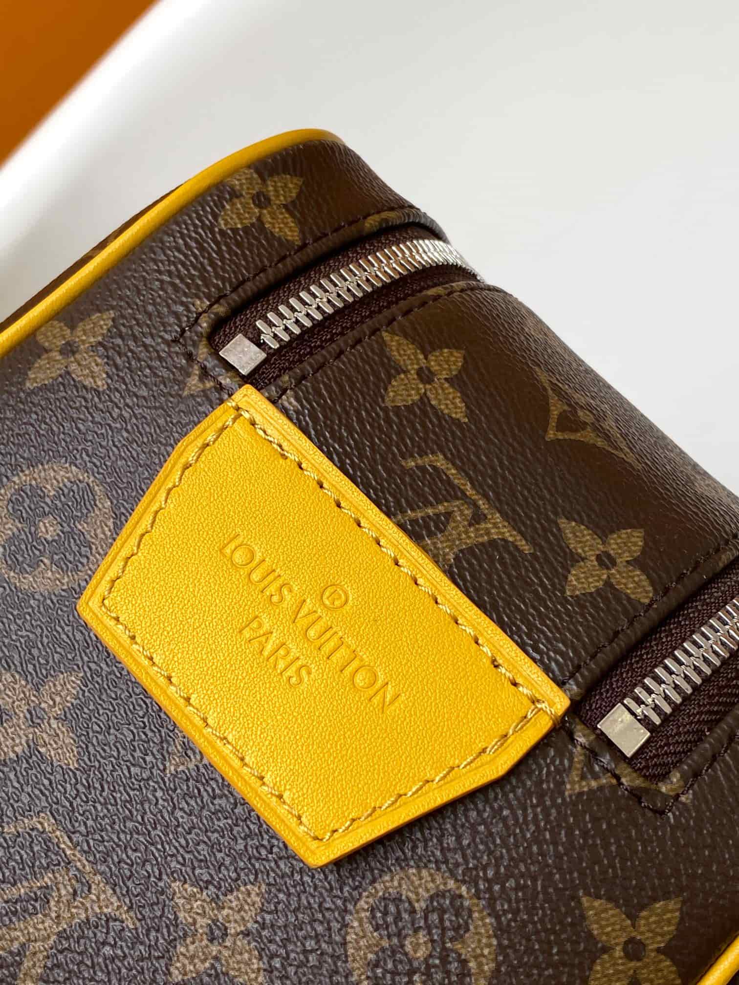Louis Vuitton Dopp Kit Safran Yellow Monogram Macassar coated canvas M12643 High