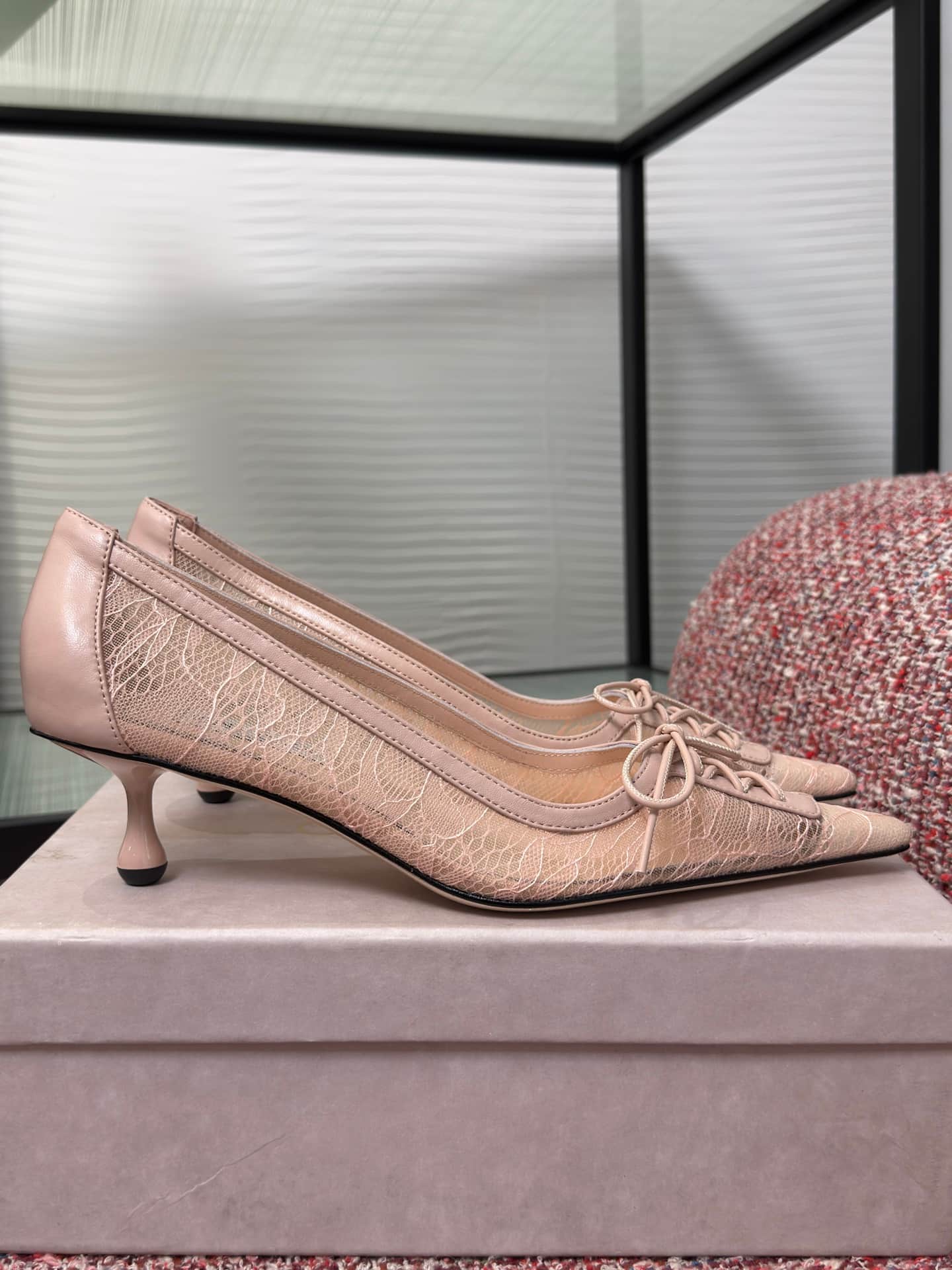 Jimmy Choo Lace Scarlett 50 Pumps