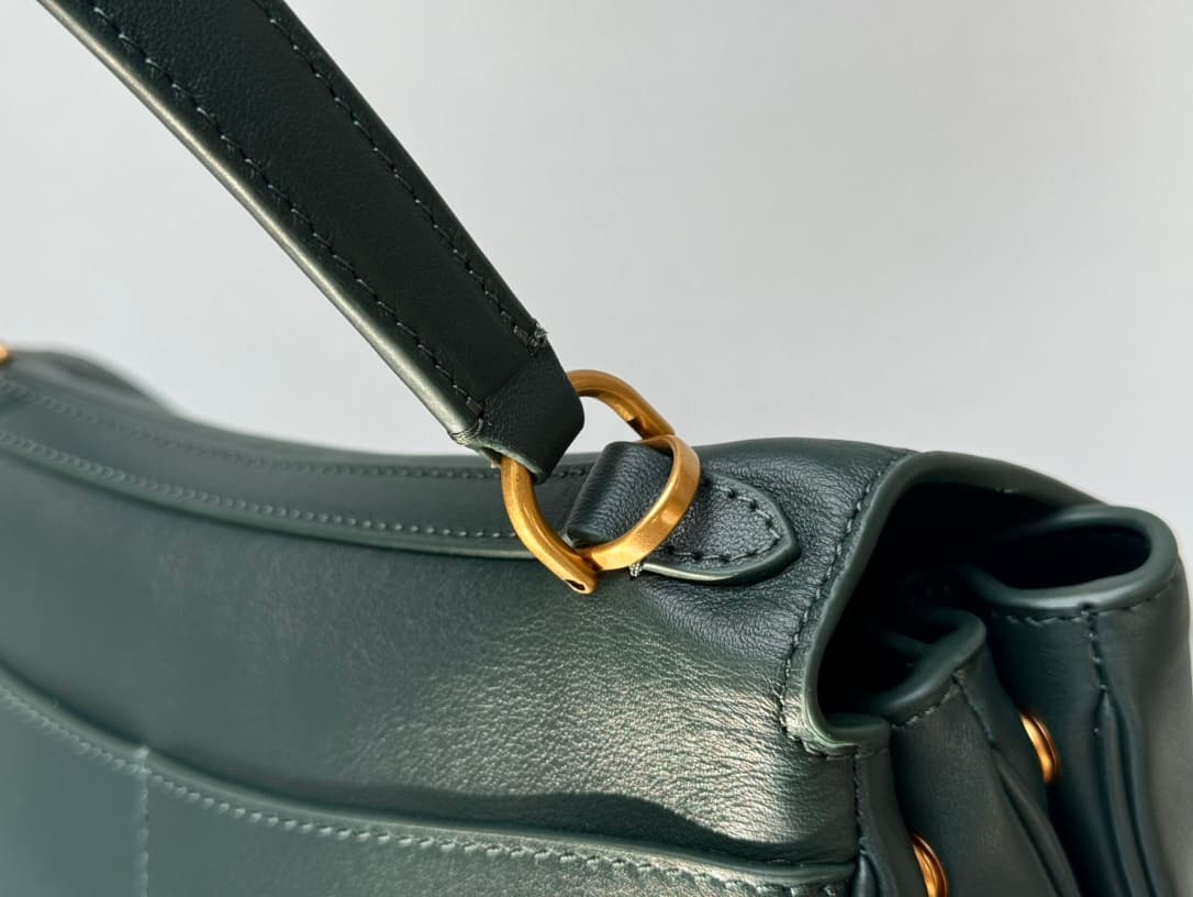 Balenciaga Rodeo Small Bag in Pine Green Leather With Gold-Tone Metal TOP