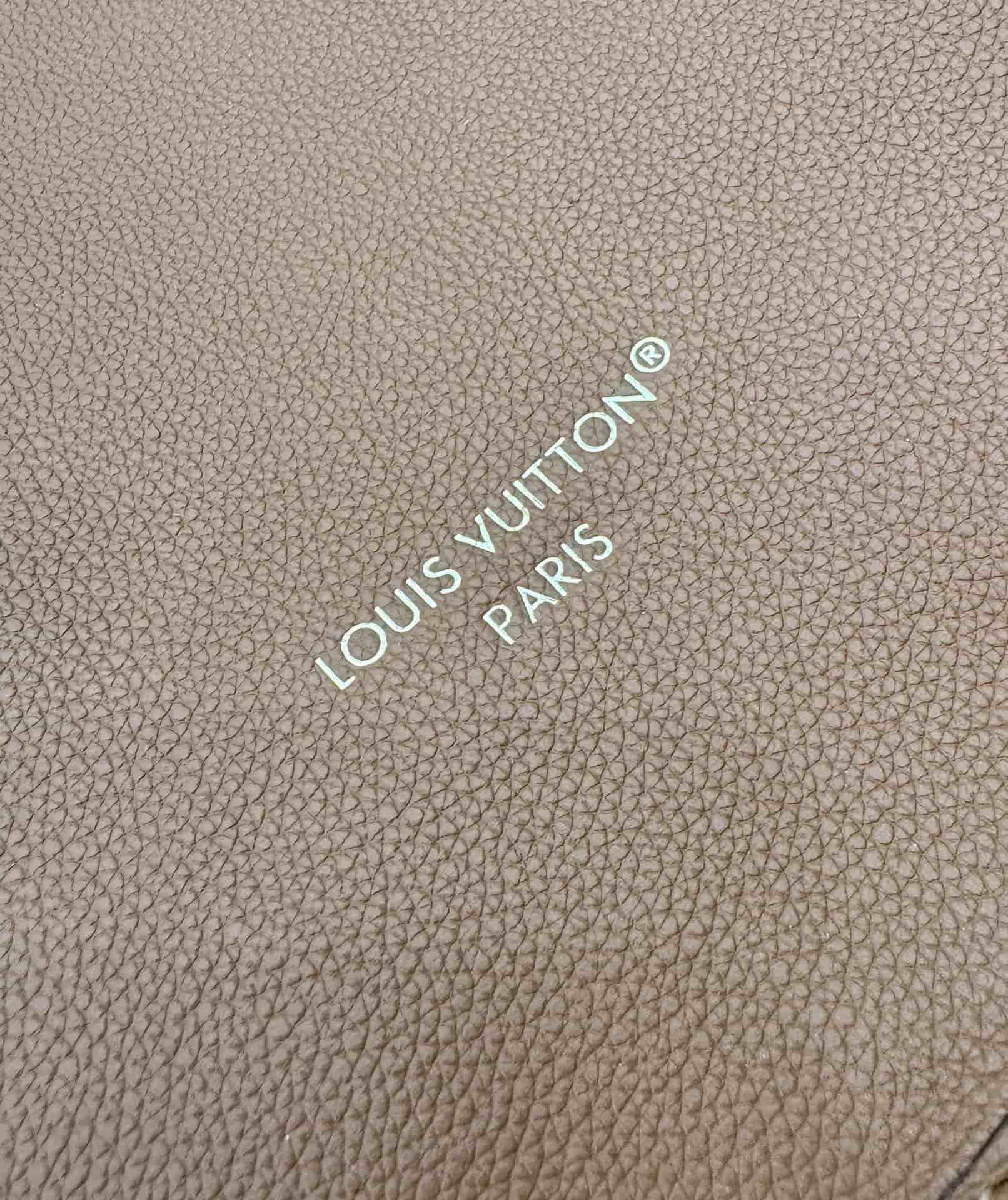 Louis Vuitton Neverfull Inside Out MM Tan Cowhide Leather/Monogram Coated Canvas M12061 TOP
