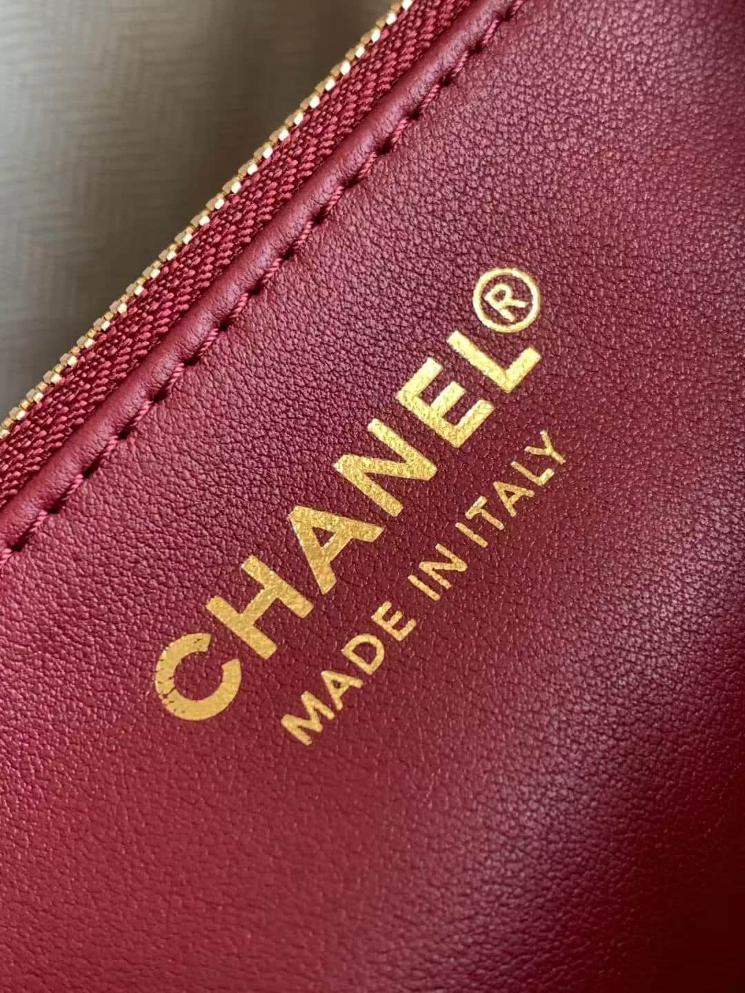 Chanel Bucket Bag Calfskin Leather & Gold-Tone Metal Dark Brown AS6584 A