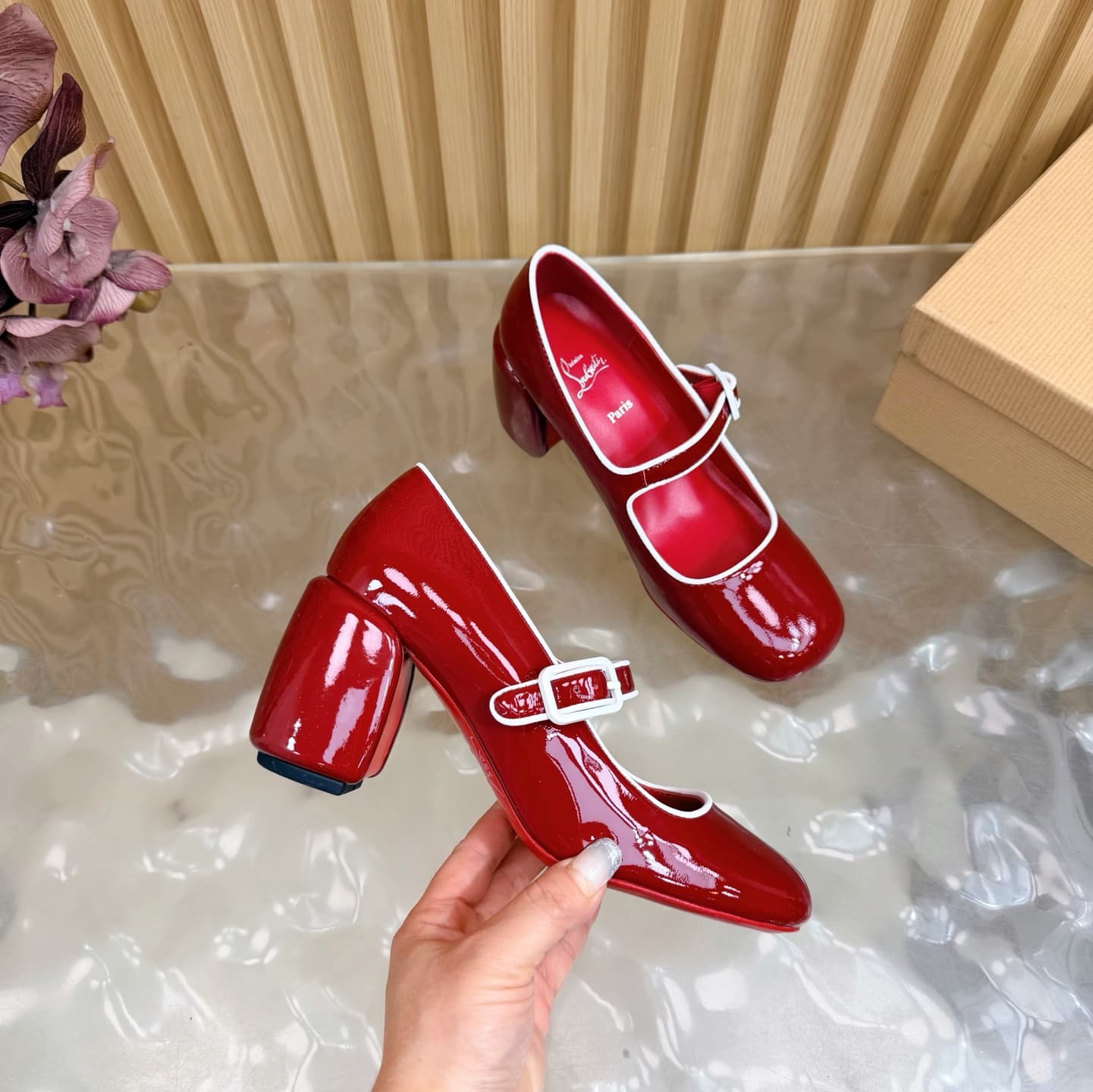 Christian Louboutin Miss Jane Mary Jane pump in patent leather shoes women