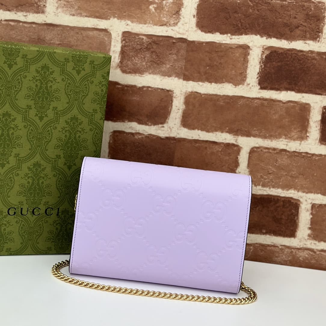 Gucci GG pochette in  GG leather 781555 High