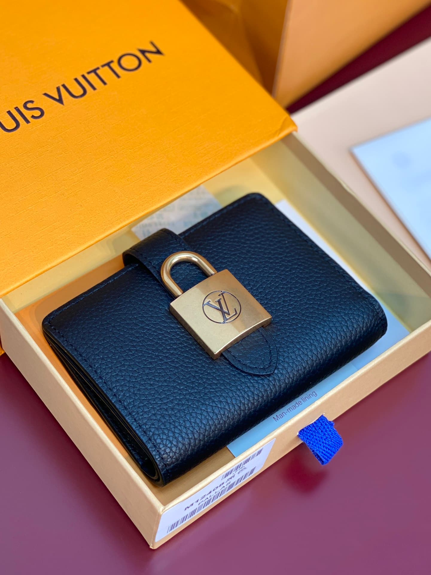 Louis Vuitton Low Key Compact Wallet Black Smooth calfskin M12408 High