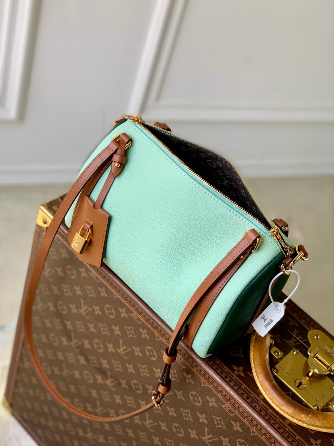 Louis Vuitton Express PM Calfskin leather Light Green M26905 High