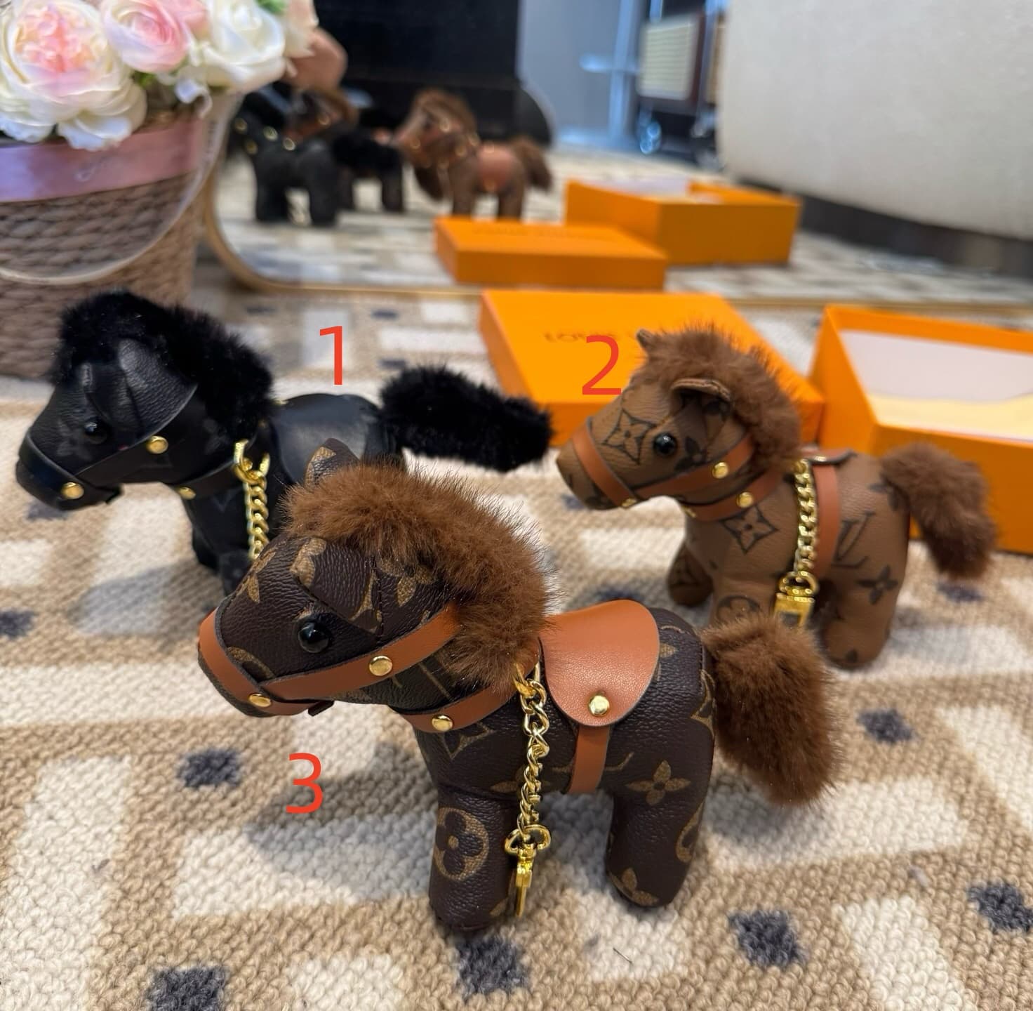 Louis Vuitton horse bag charms