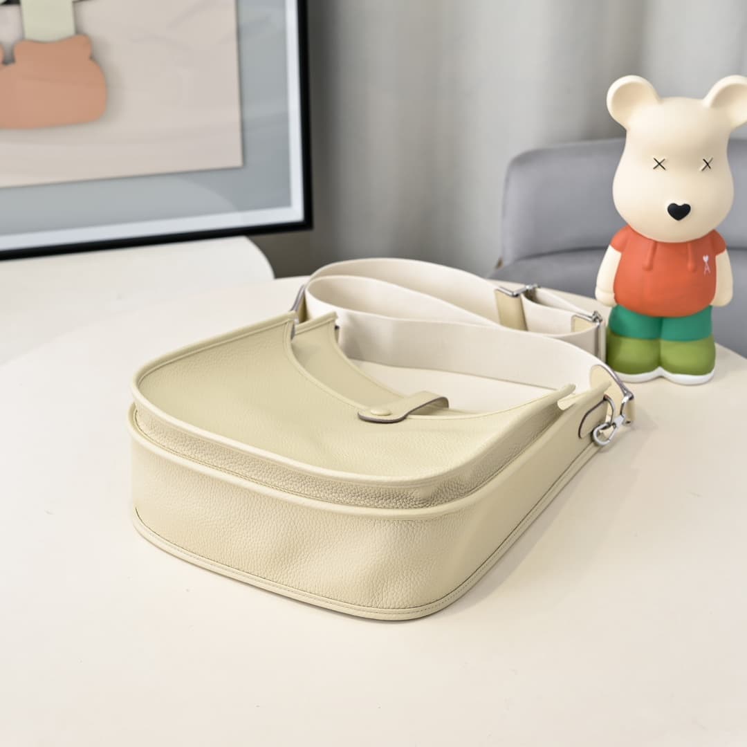 Hermes Evelyne III PM Bag Clemence Leather In Cream High