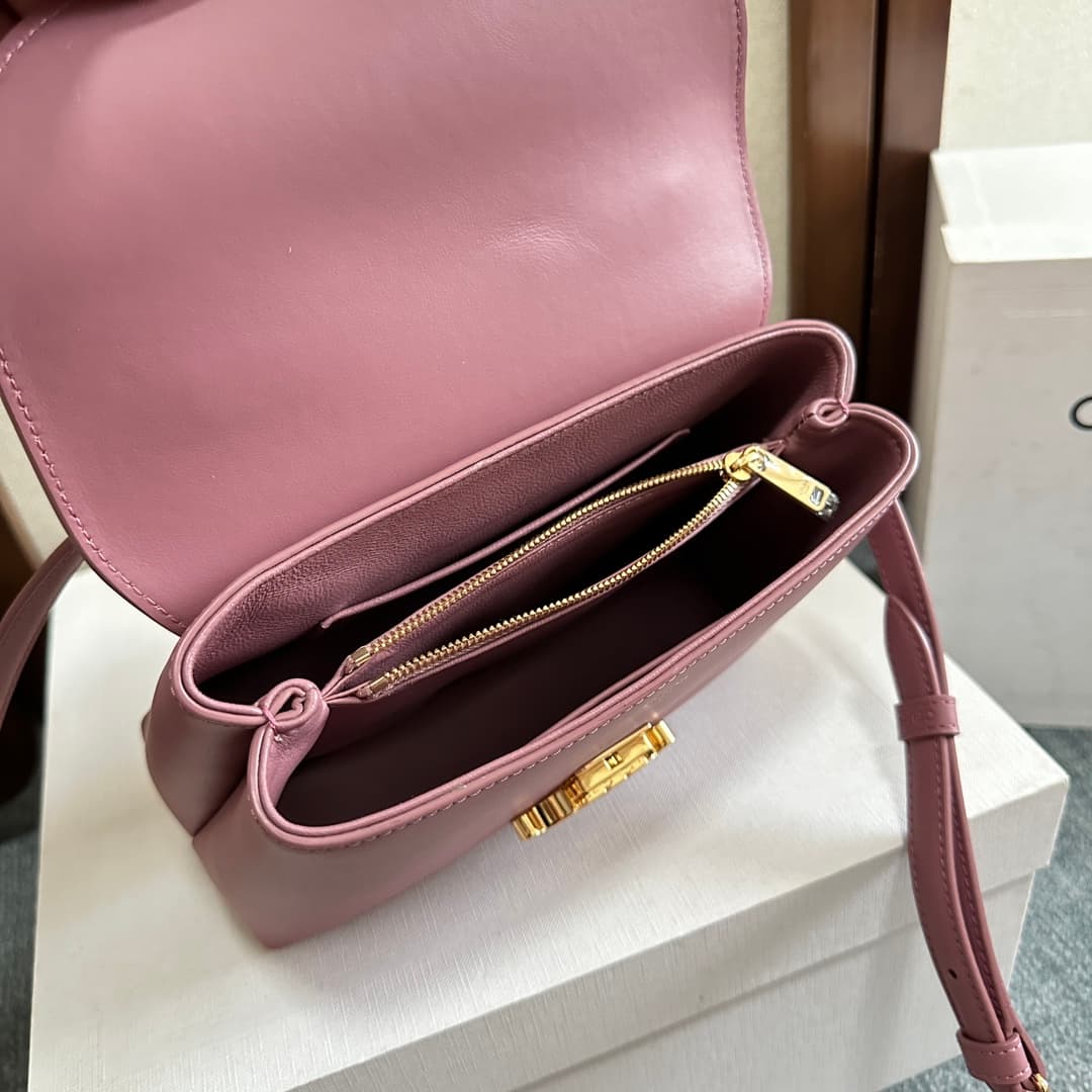 Celine Mini Nino bag in Pinkish-purple Supple Calfskin High