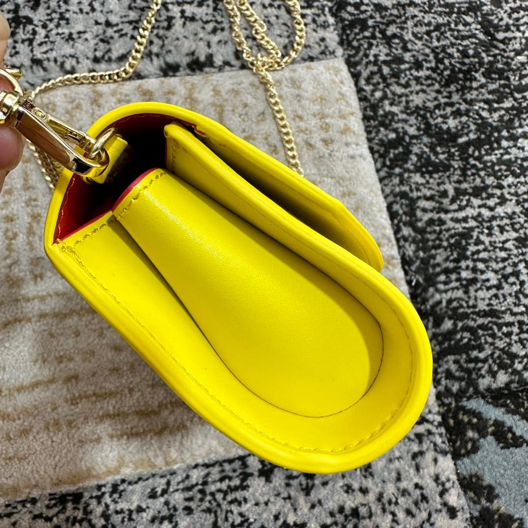 Christian Louboutin Loubi54 leather shoulder bag in yellow High