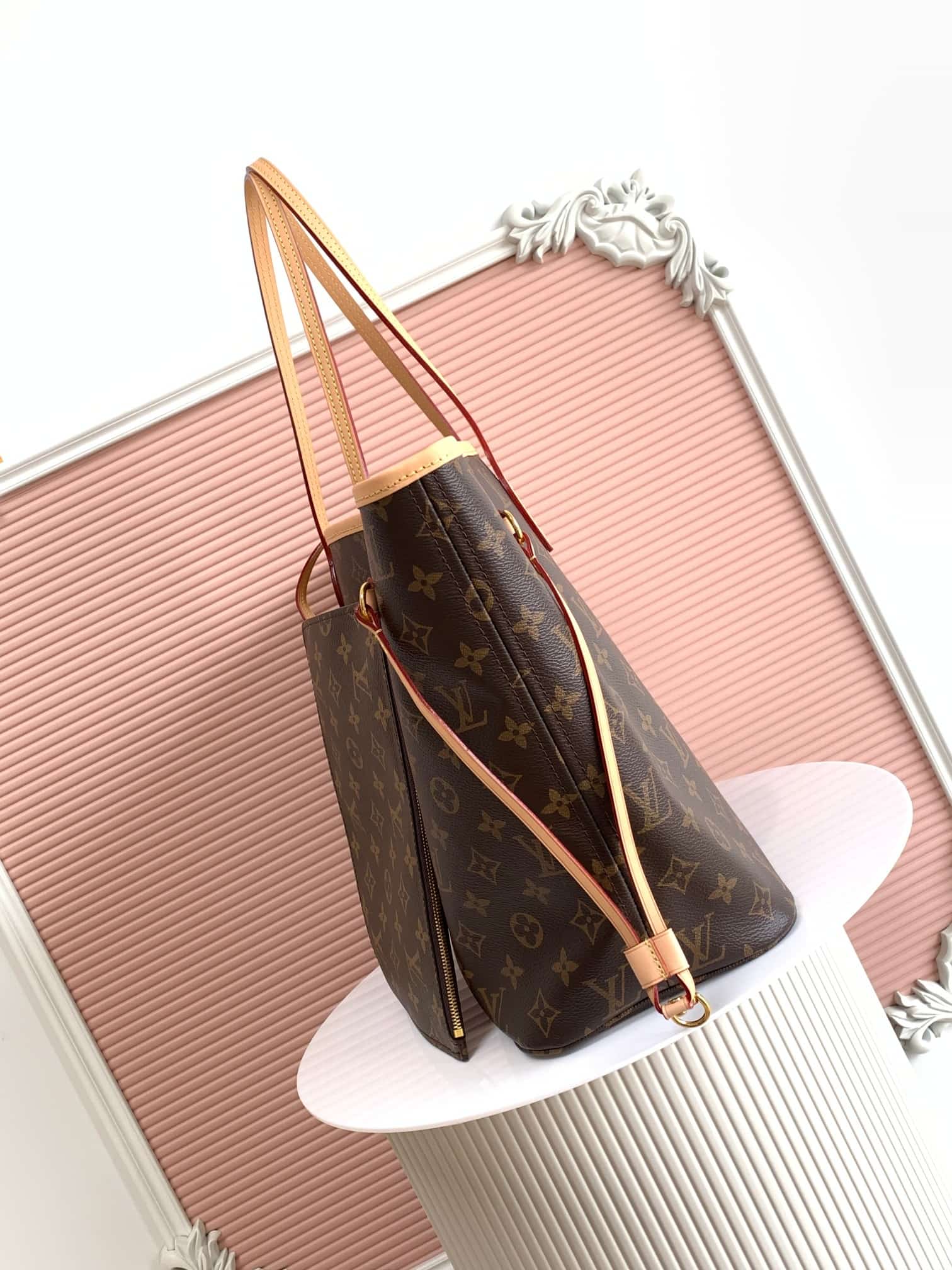 Louis Vuitton Neverfull MM Monogram coated canvas M46975 Beige High