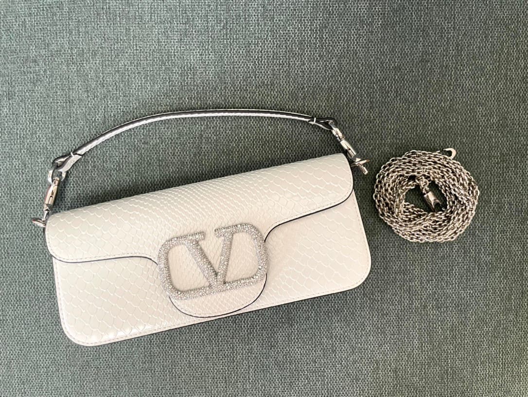 Valentino Garavani MINILOC small shoulder bag 1133S Calfskin White High