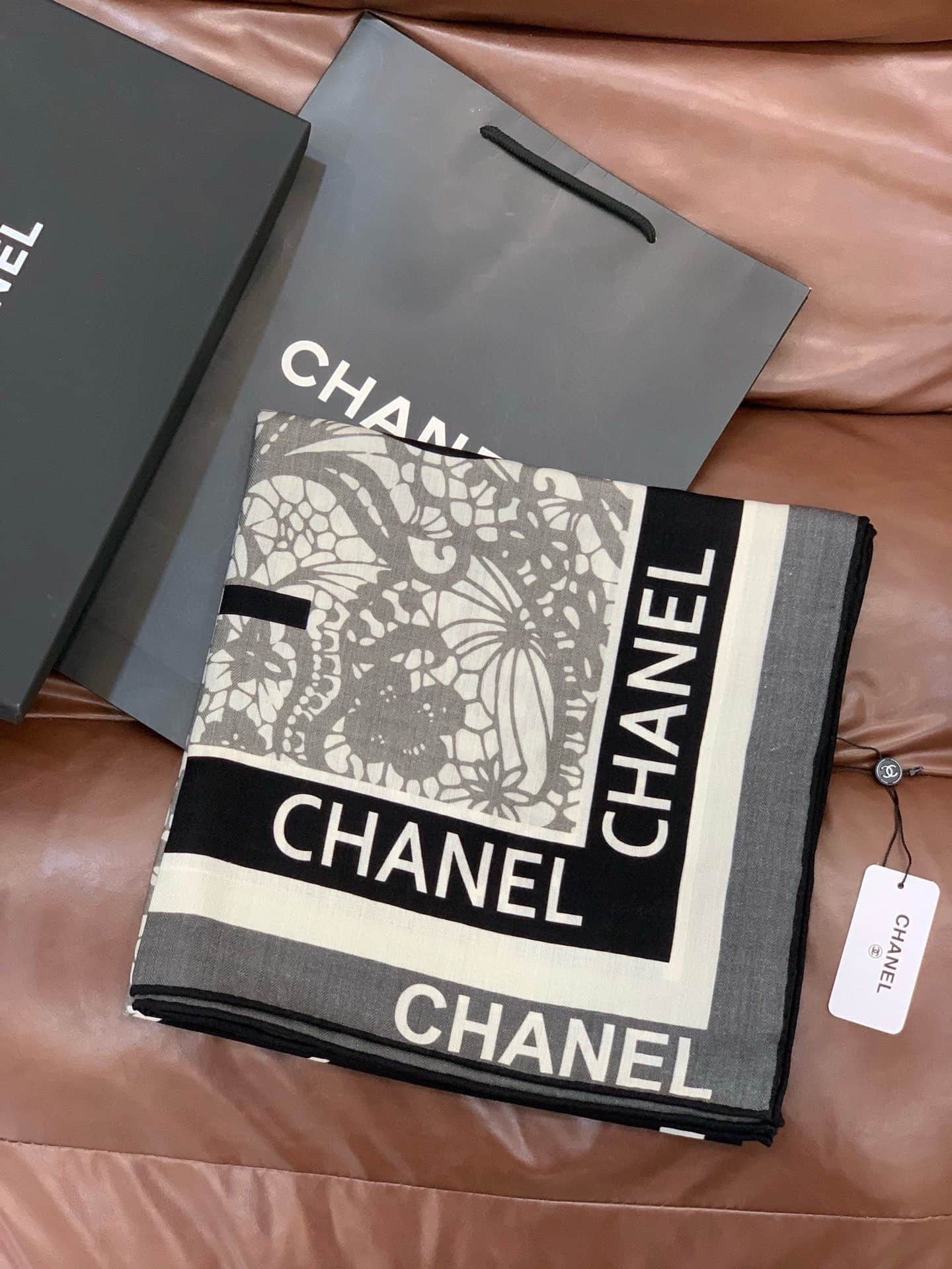 Chanel silk scarf