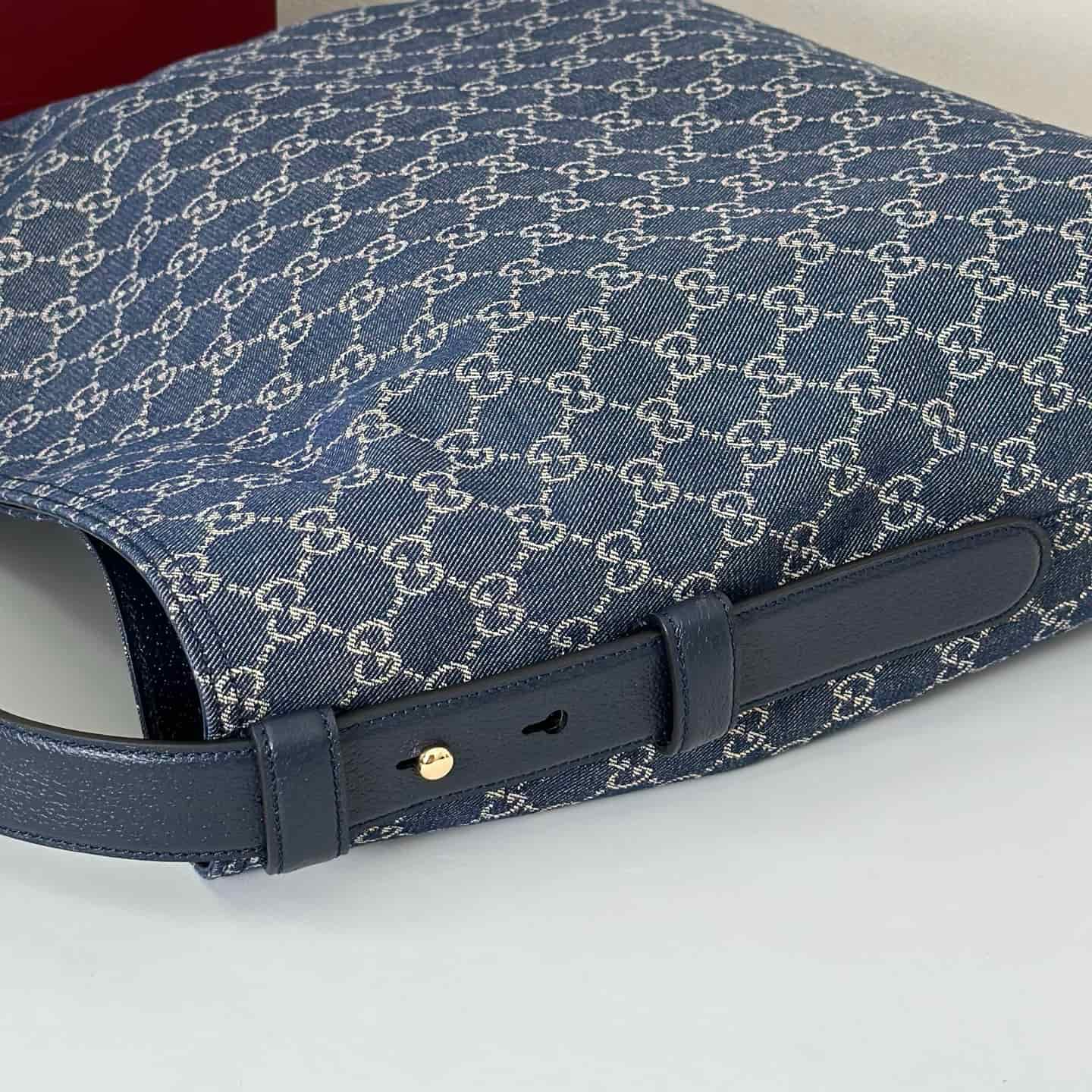 Gucci Beatrix large tote bag 850546 Dark Blue GG canvas High