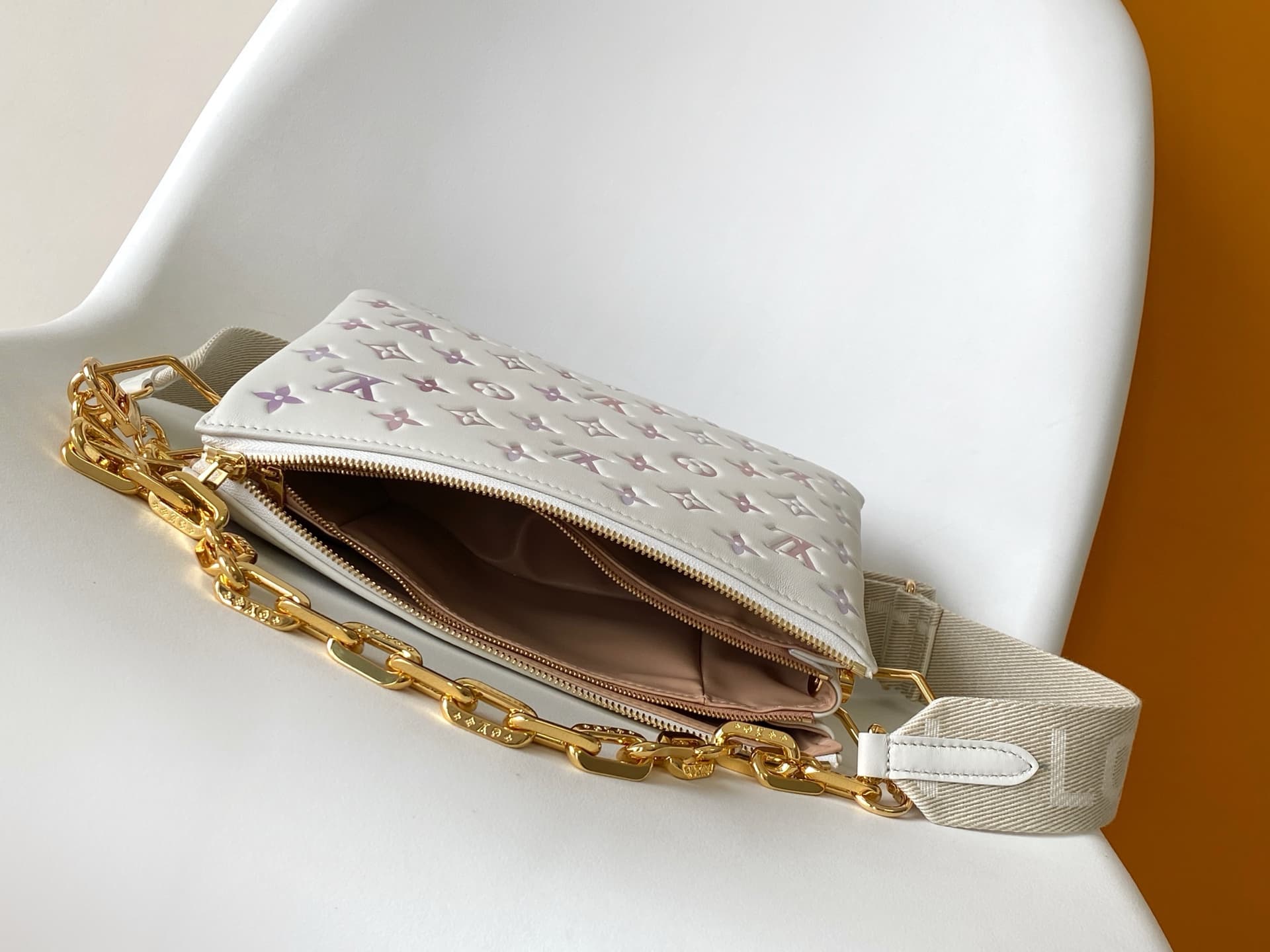 Louis Vuitton Coussin PM Dream Cream Lamb leather M25507 High
