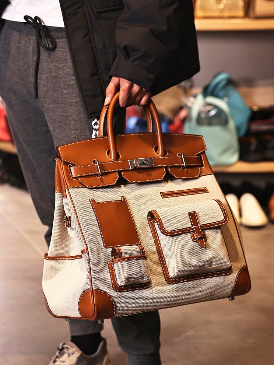 Hermes Birkin Cargo bag 40 Canvas & Swift Leather WAX High