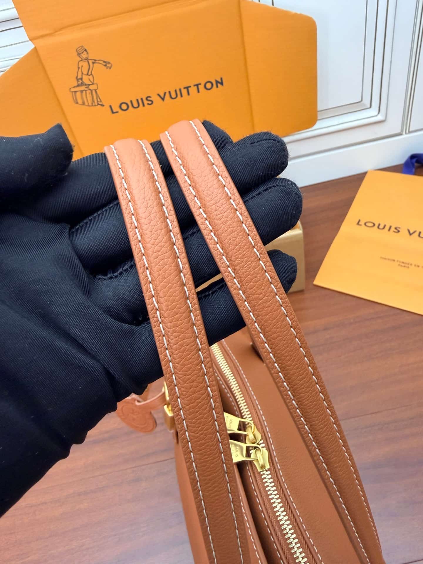 Louis Vuitton Low Key Duffle Tote Cognac Calf leather M26688 TOP
