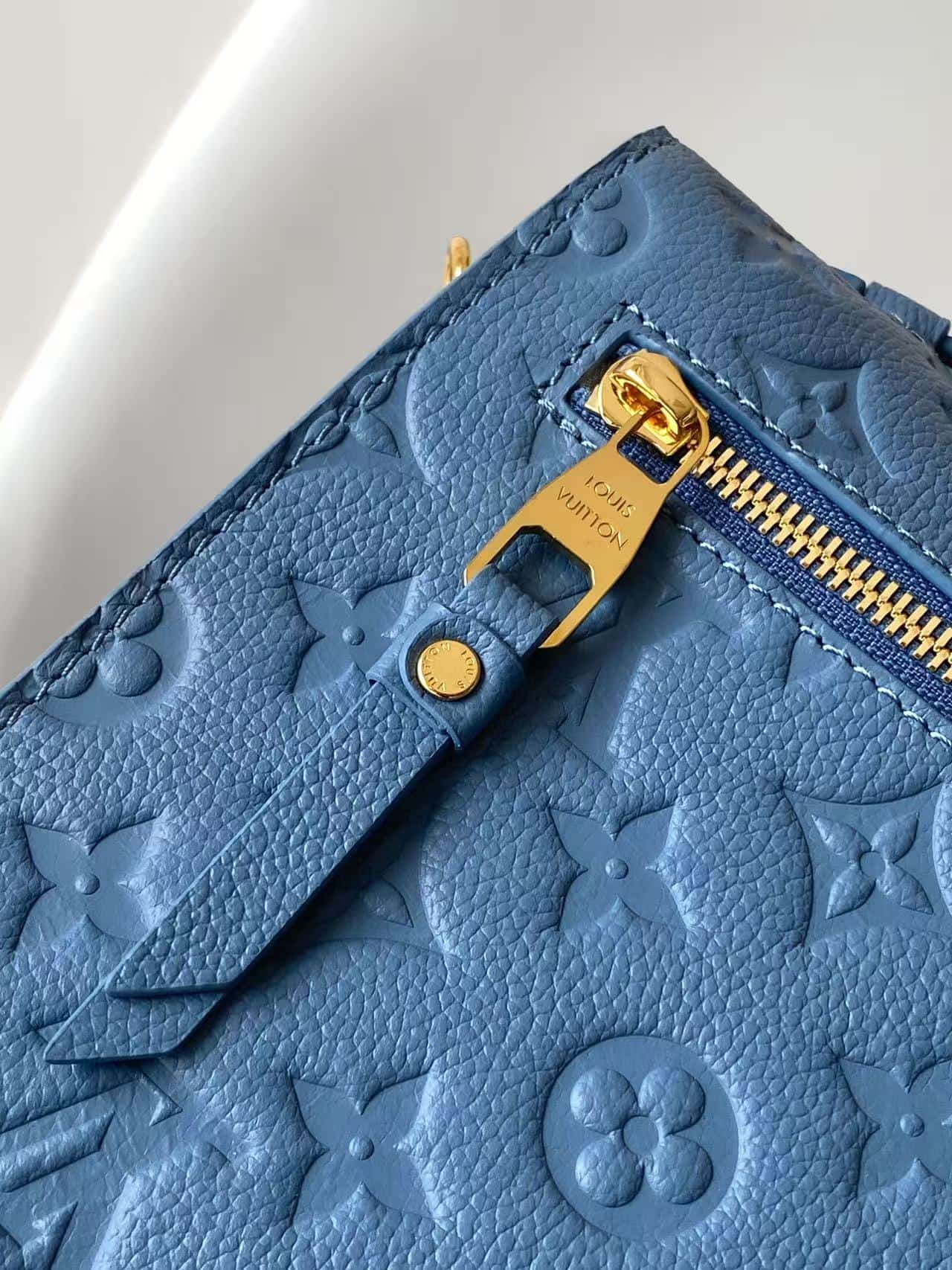 Louis Vuitton Pochette Métis Blue Jean Cowhide leather M27357 High