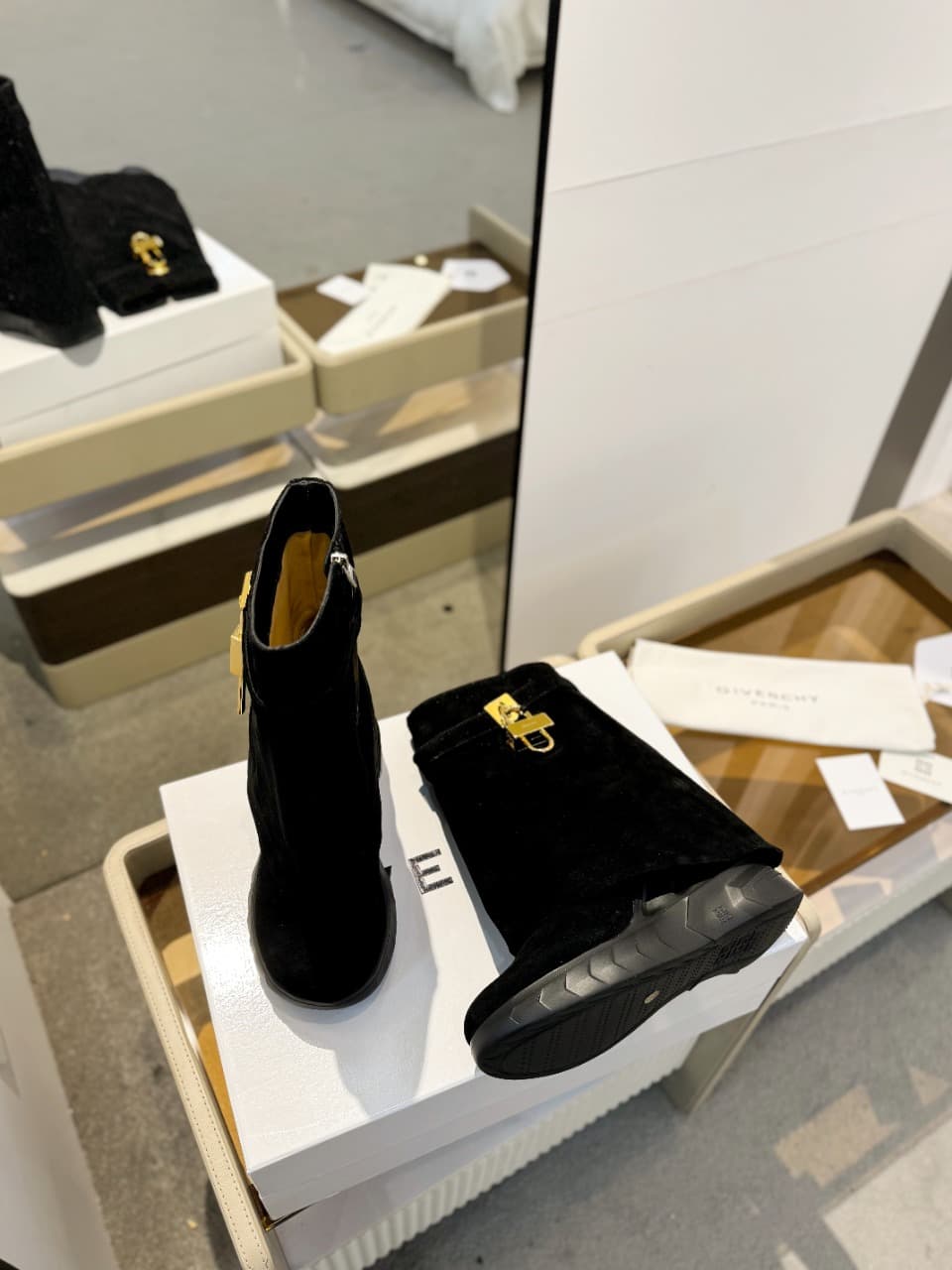 Givenchy Shark Lock Biker ankle boots Shoes Women