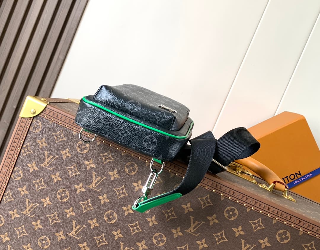 Louis Vuitton Avenue Slingbag PM Bamboo Green Monogram Eclipse coated canvas M25891 High
