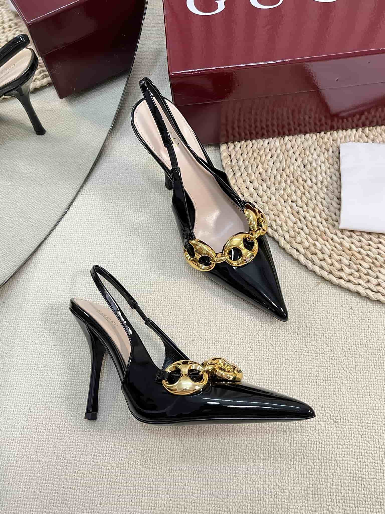 Gucci Horsebit Slingback Pump Shoes Women