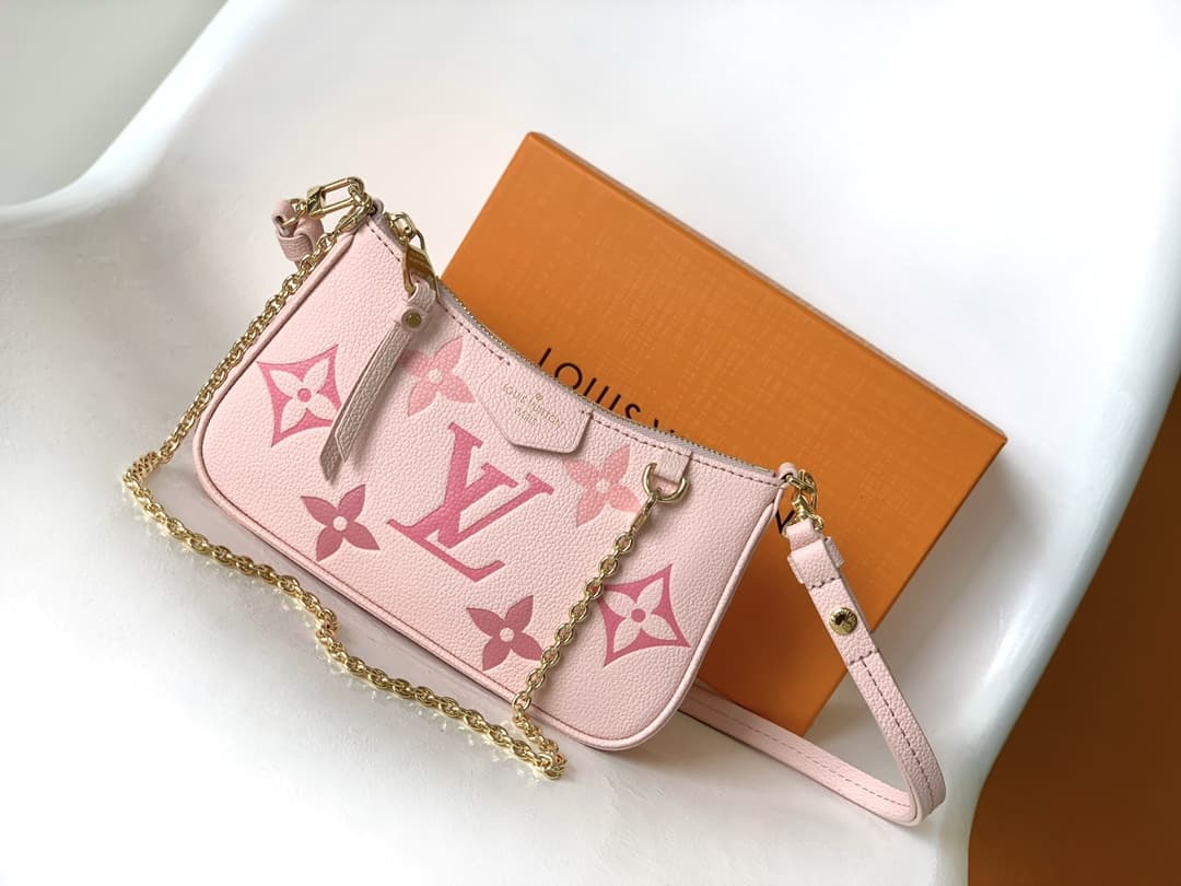 Louis Vuitton EASY POUCH ON STRAP Monogram Empreinte Leather M82346 High