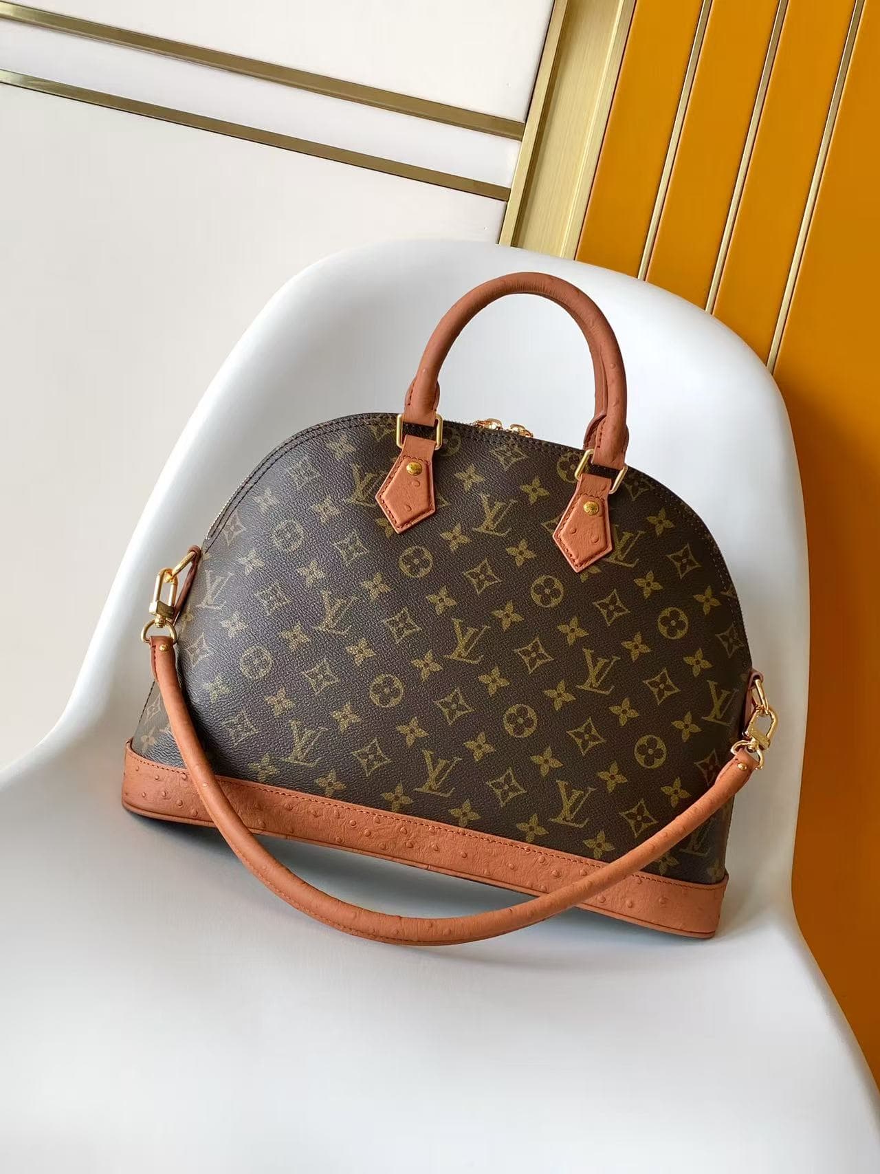 Louis Vuitton Alma MM Soft Celebration Monogram coated canvas N30049 High