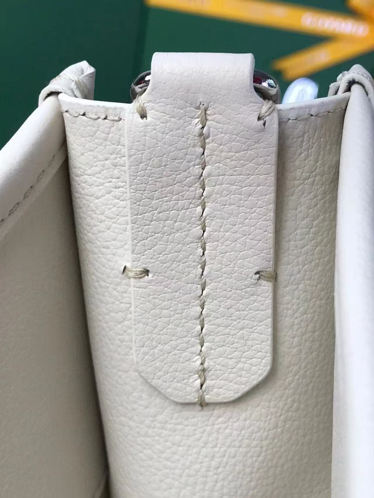 Goyard Musette PM bag in white Goyardine canvas High