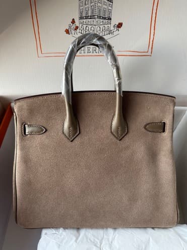 Hermes Birkin 25/30/35cm Bag Suede and Swift Leather WAX High Customizing Style