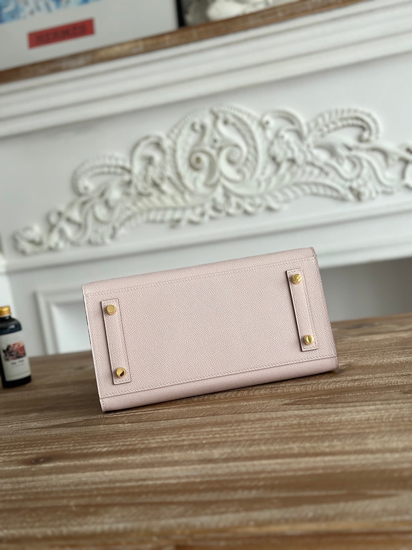 Hermes Birkin Sellier Bag 25/30 Epsom Leather WAX Mauve Pale Gold-Metal High
