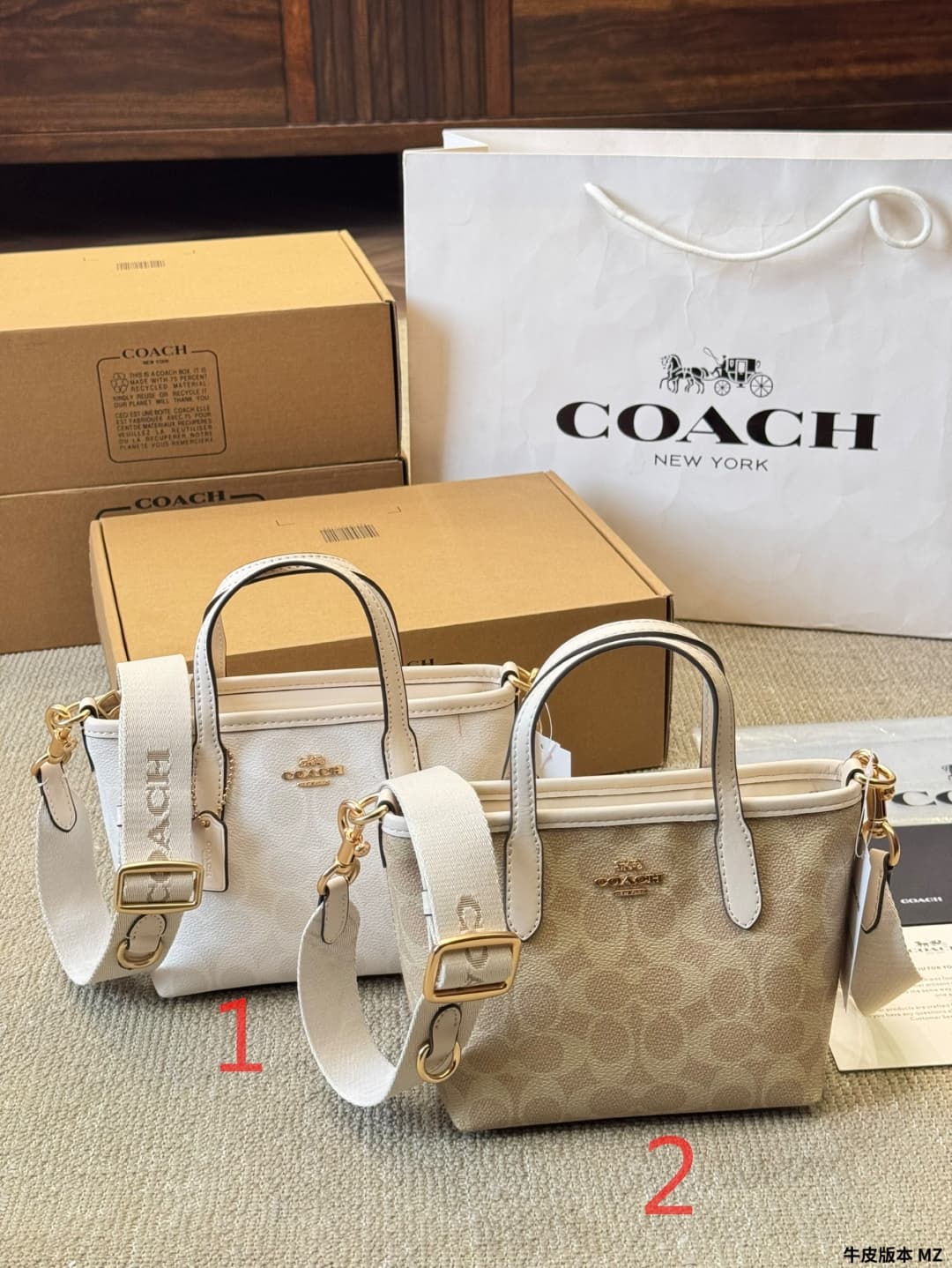 Coach City Mini Tote Bag In Signature Canvas