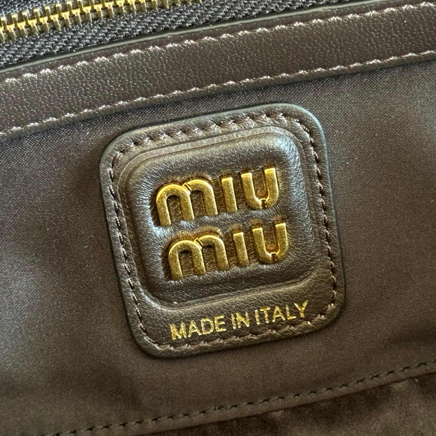 Miu Miu Beau leather bag Briarwood Calfskin 5BB173 TOP