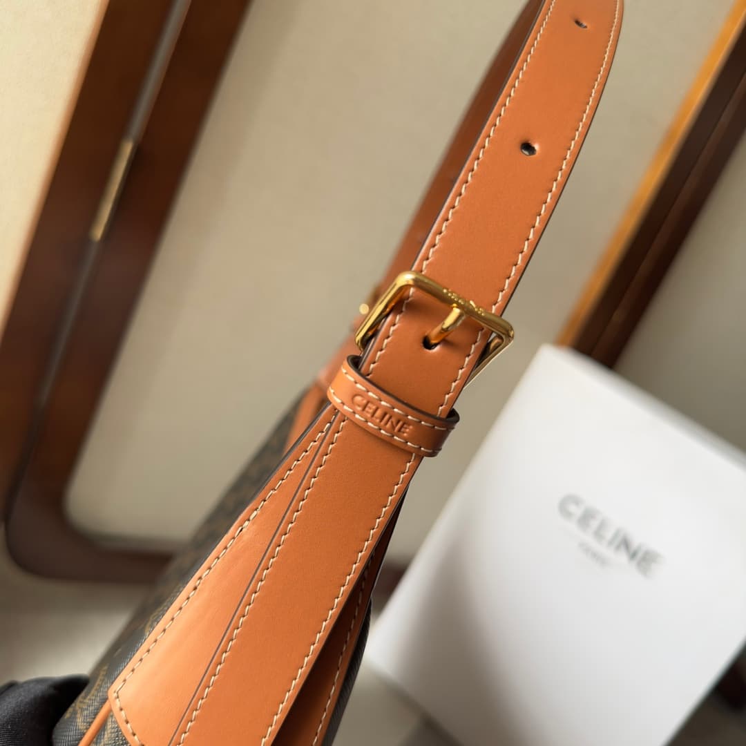 Celine Heloise Bag in Triomphe Canvas High