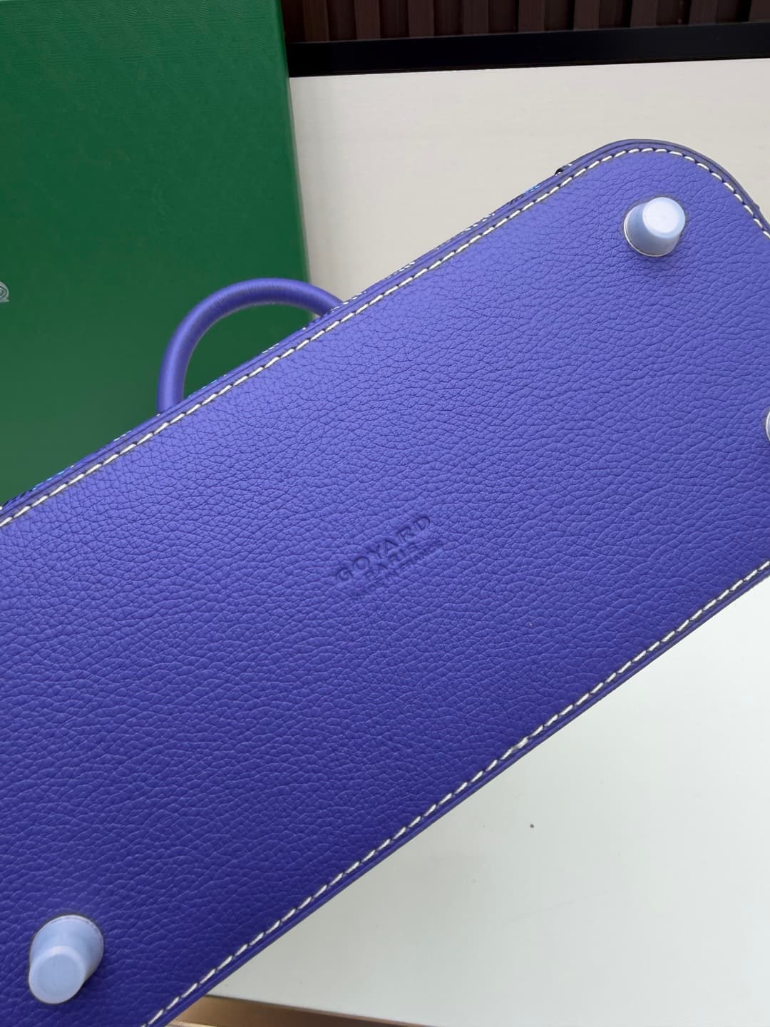 Goyard Vendôme mini bag in Goyardine coated canvas Blue High