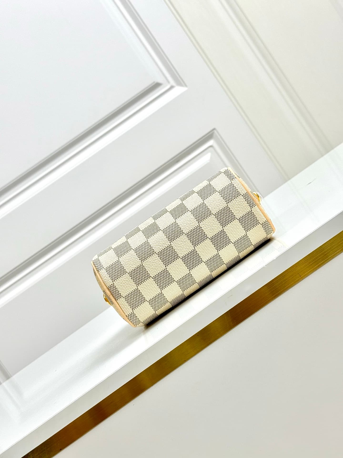 Louis Vuitton Nano Speedy Damier Azur/Olympus Blue/White Coated canvas N40918 High