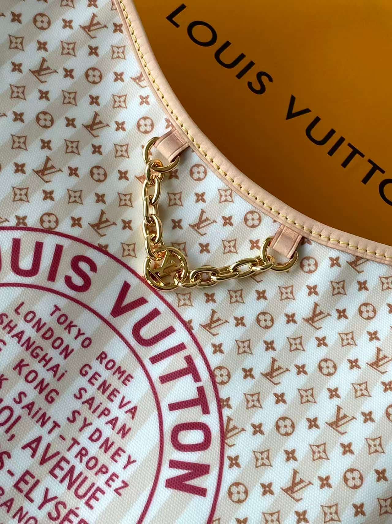 Louis Vuitton Lineup MM Nude Rose Coated canvas M29141 High