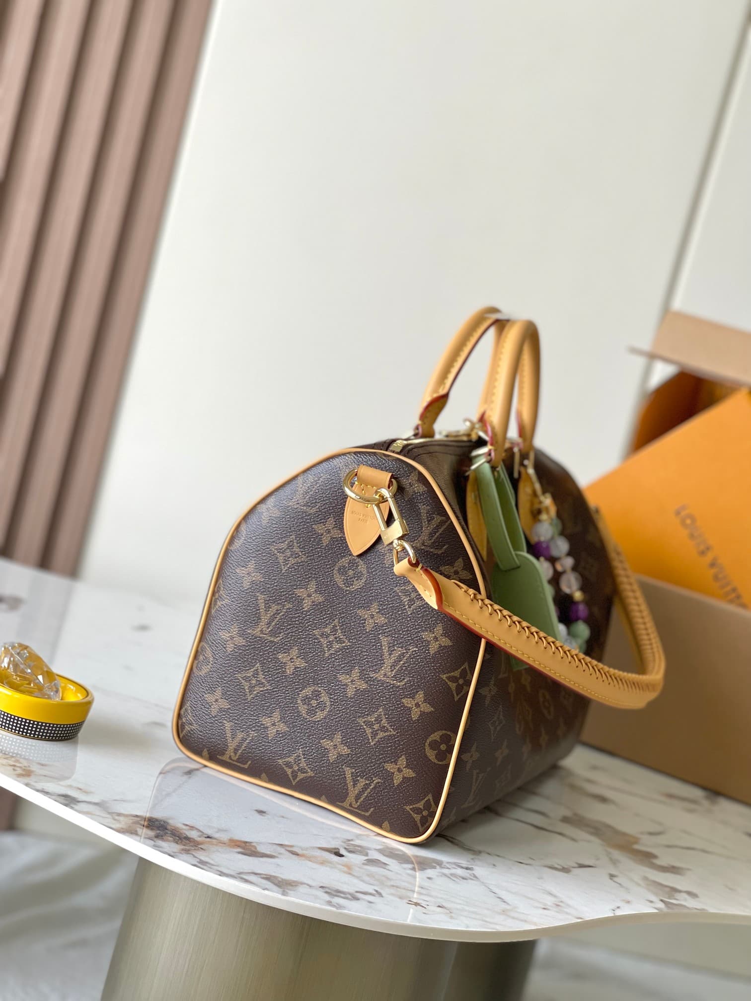 Louis Vuitton Speedy Soft 30 Lucky Coated canvas Monogram/Green M15107 TOP