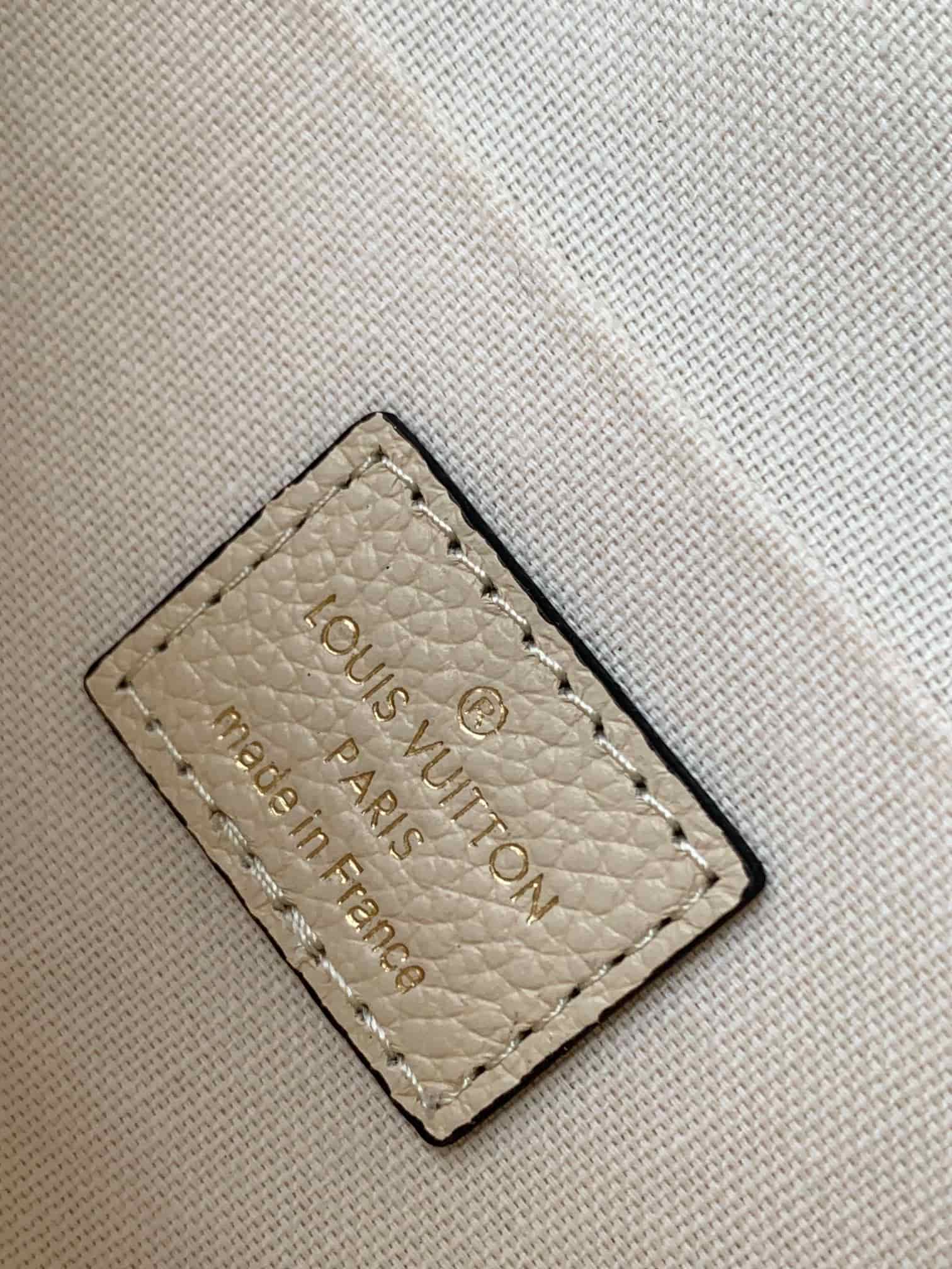 Louis Vuitton Pochette Félicie Cream Monogram Empreinte Leather M82363 High