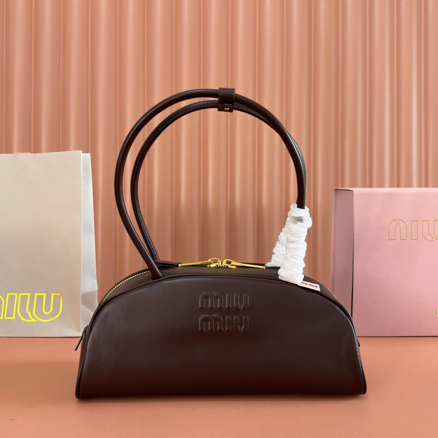 Miu Miu Briarwood Beau Leather Bag 5BB193 TOP