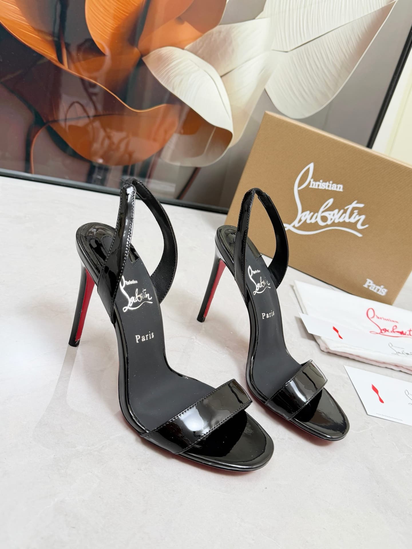 Christian Louboutin Loubigirl patent leather sandals