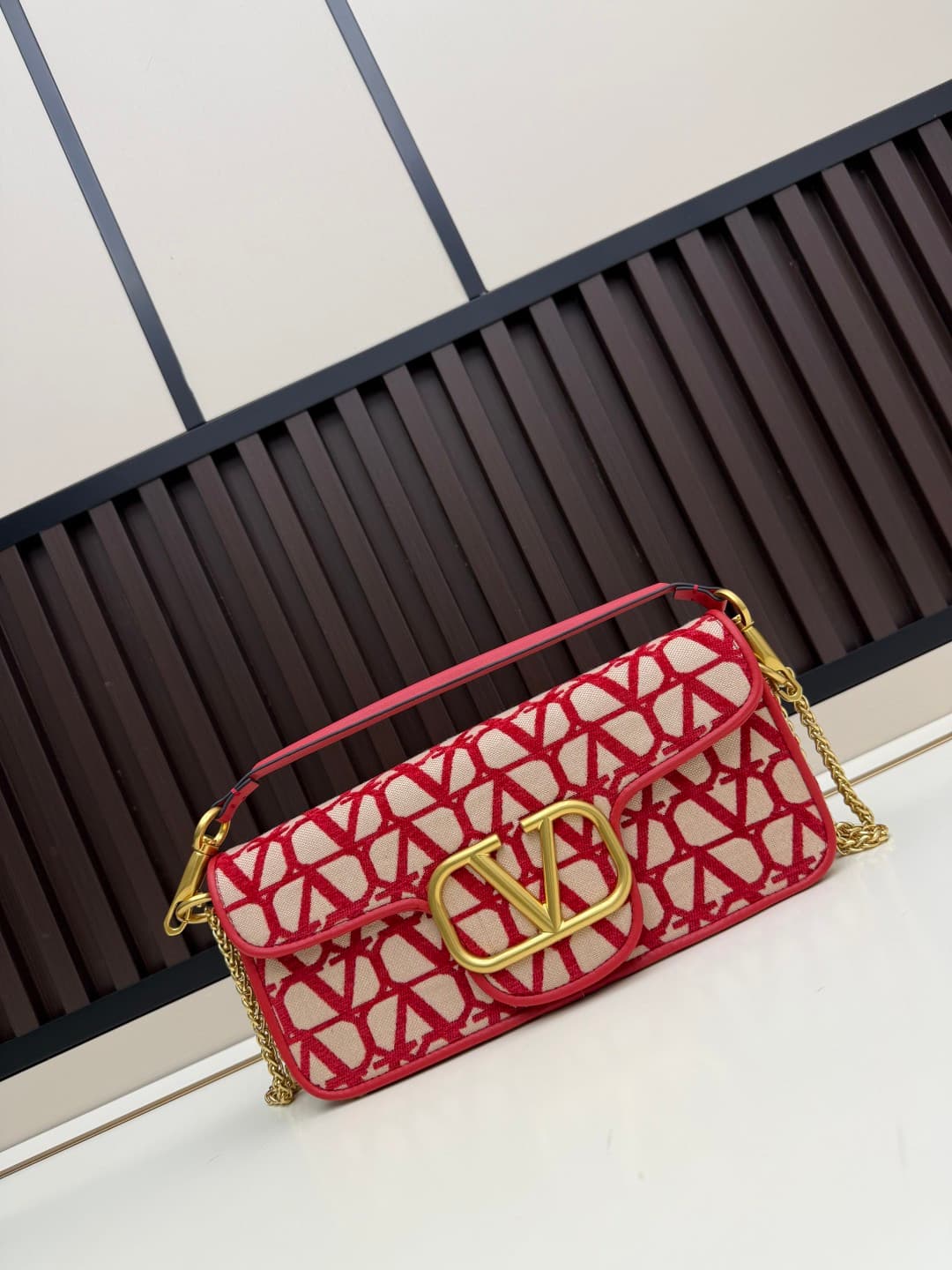 Valentino VLogo Garavani Loco Shoulder Bag in Toile Iconographe High