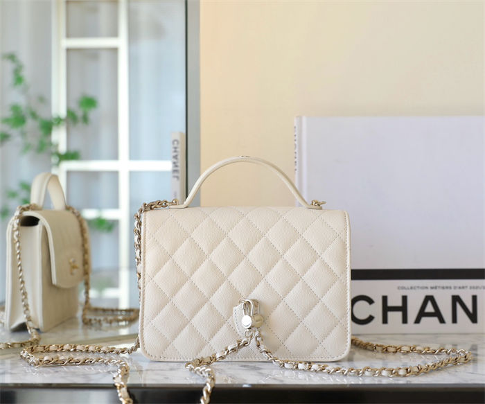 Chanel BACKPACK Grained Shiny Calfskin & Gold-Tone Metal TOP