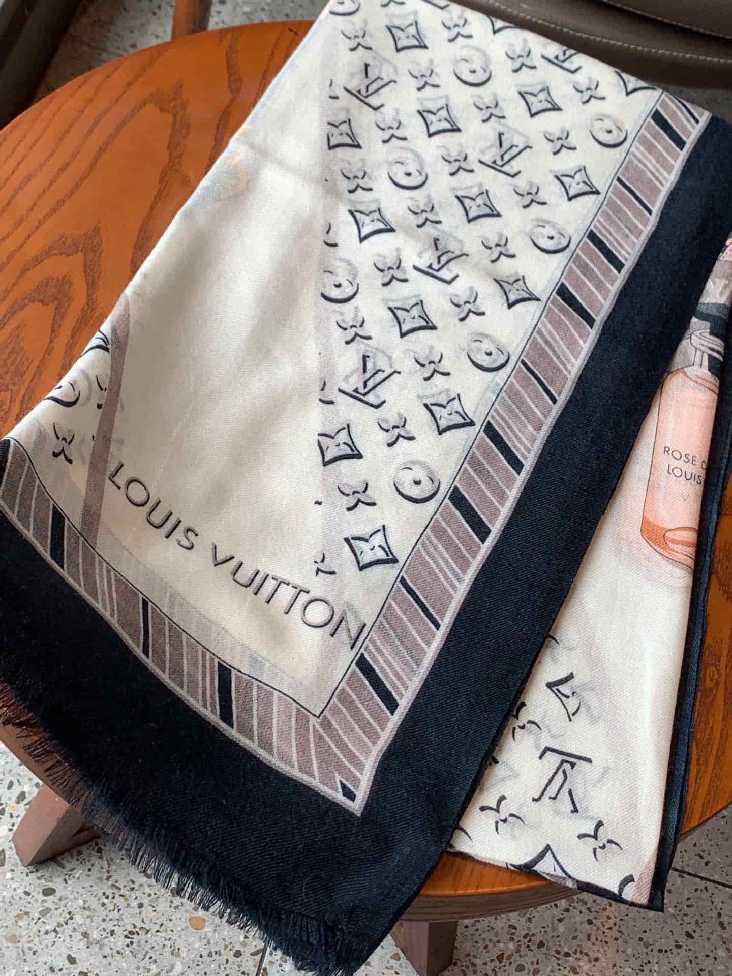 Louis Vuitton Monogram Lets Go Square Scarf