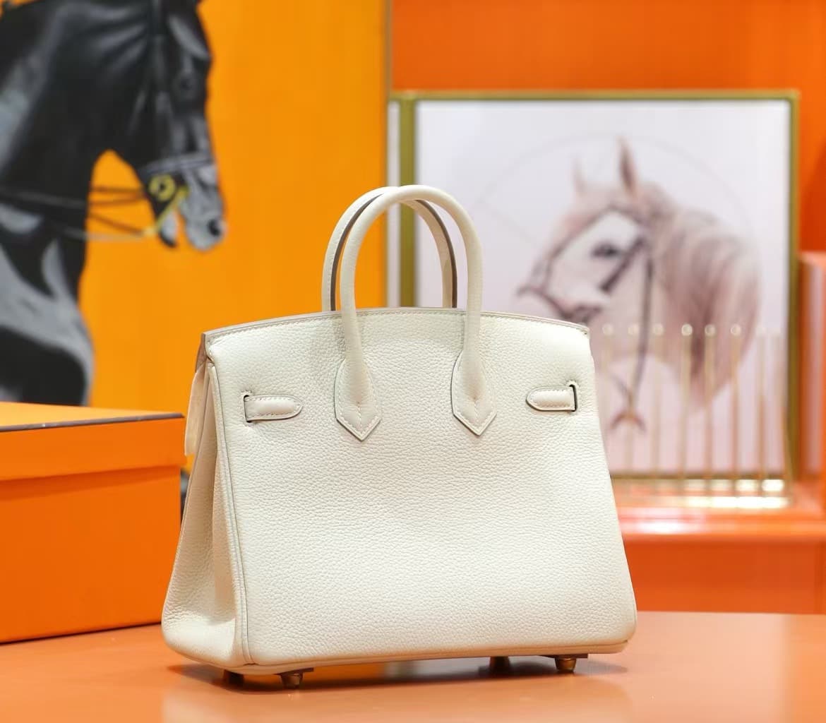 Hermes Birkin 25/30/35cm Bag Togo Leather In Craie WAX High