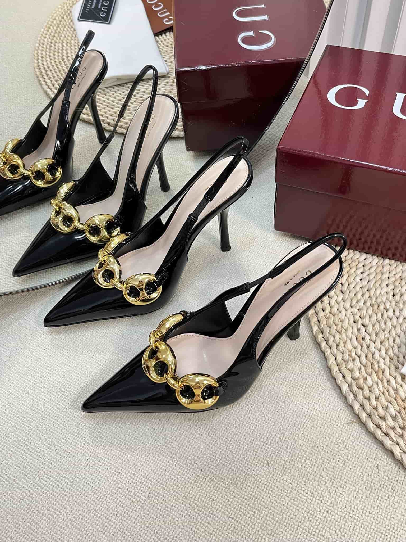 Gucci Horsebit Slingback Pump Shoes Women