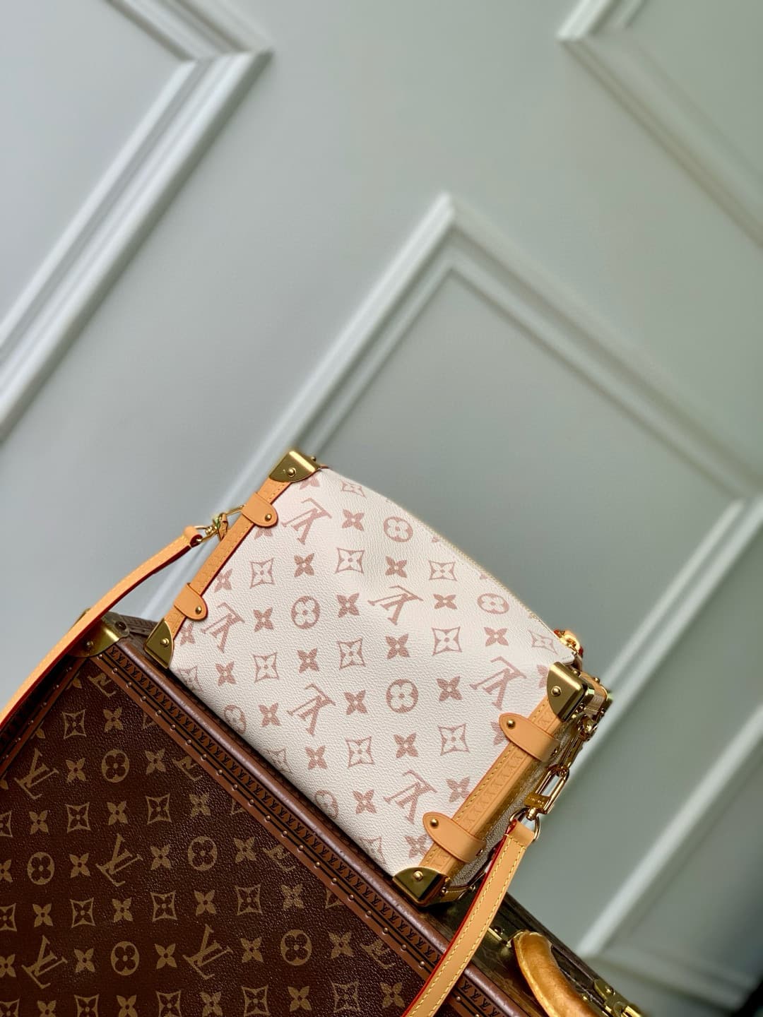 Louis Vuitton Side Trunk MM Monogram Dune coated canvas M26287 High