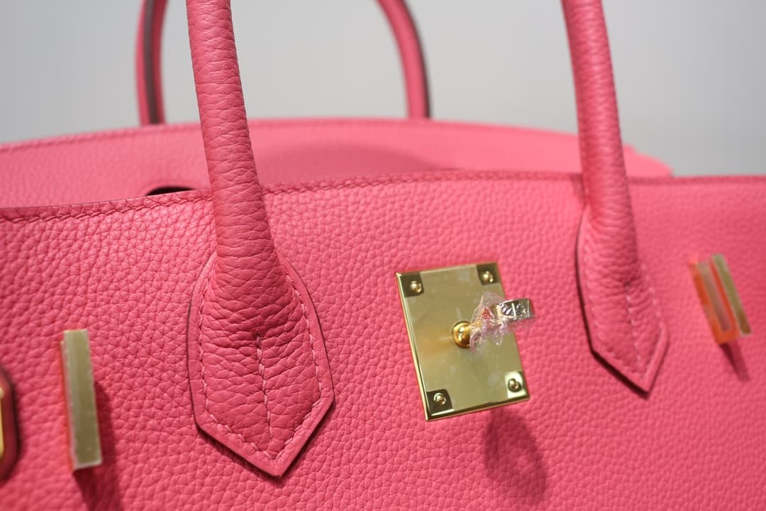 Hermes Birkin 25/30/35cm Bag Togo Leather In Rose ELipstick WAX High